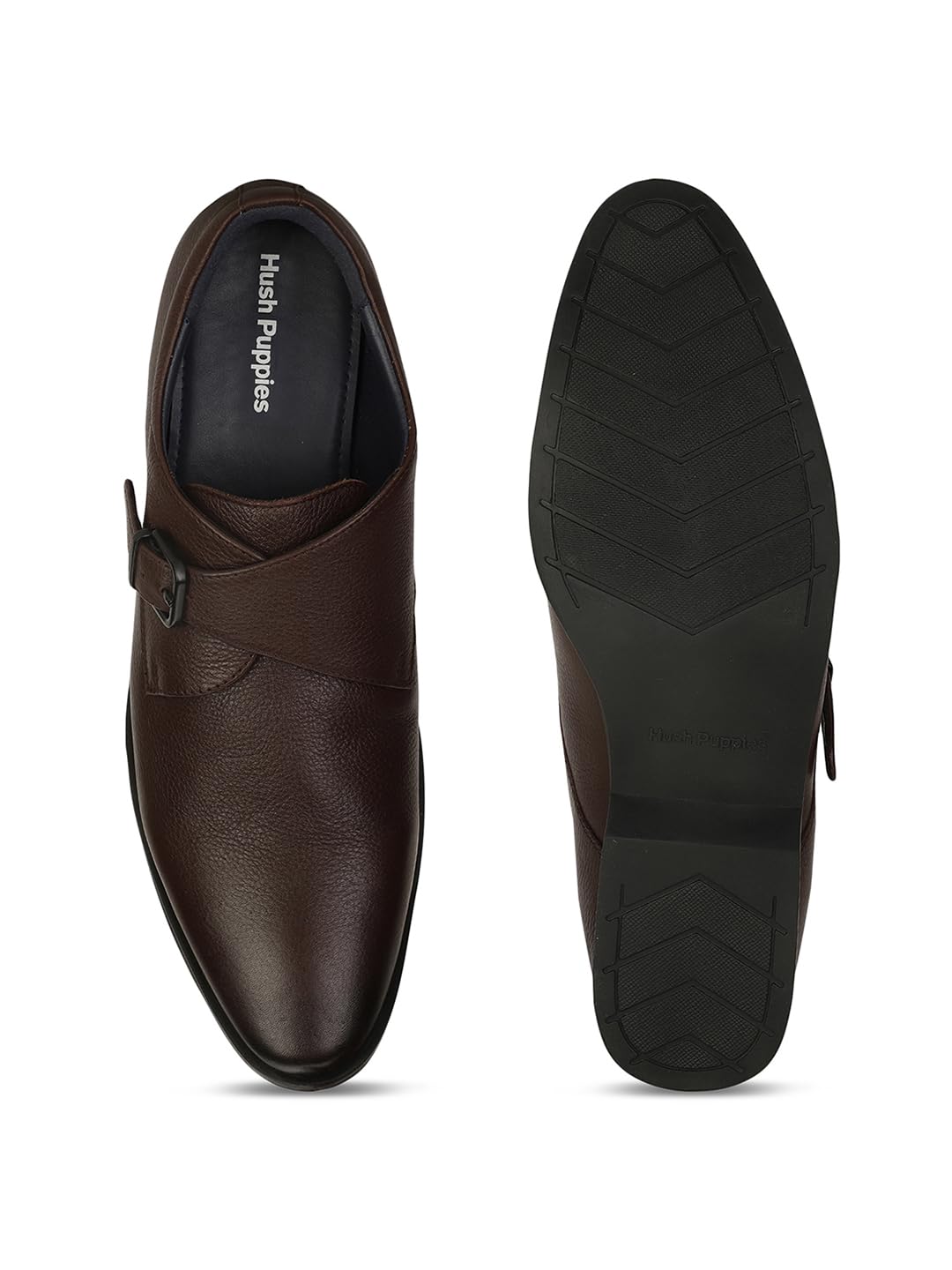 Hush Puppies Men's Aaron Monk E 23 Formal (8554000_Dark Brown_7 UK)