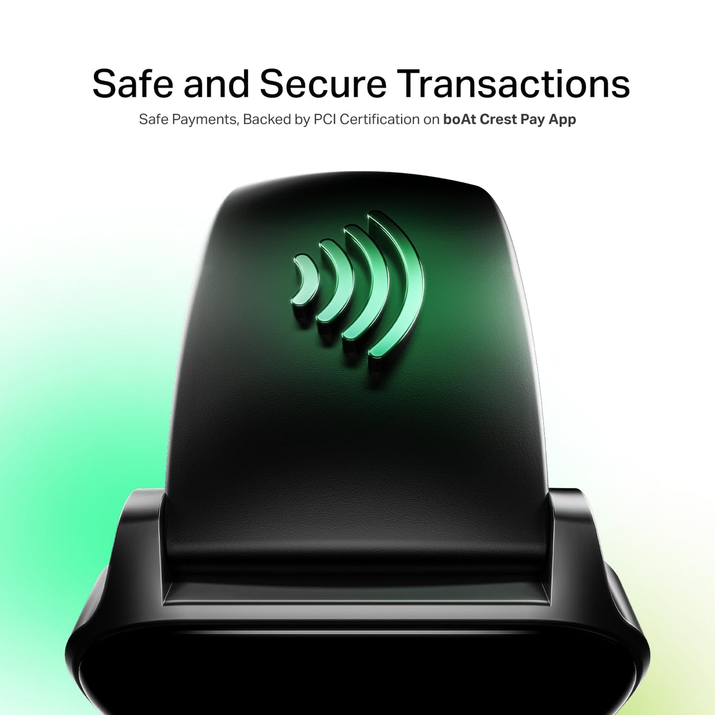 boAt Newly Launched Wave Fortune w/NFC Tap & Pay, 1.96" (4.9 cm) HD Display, Bluetooth Calling, AI Voice Assistant, Cloud & Custom Watch Faces Smart Watch for Men & Women(Active Black)