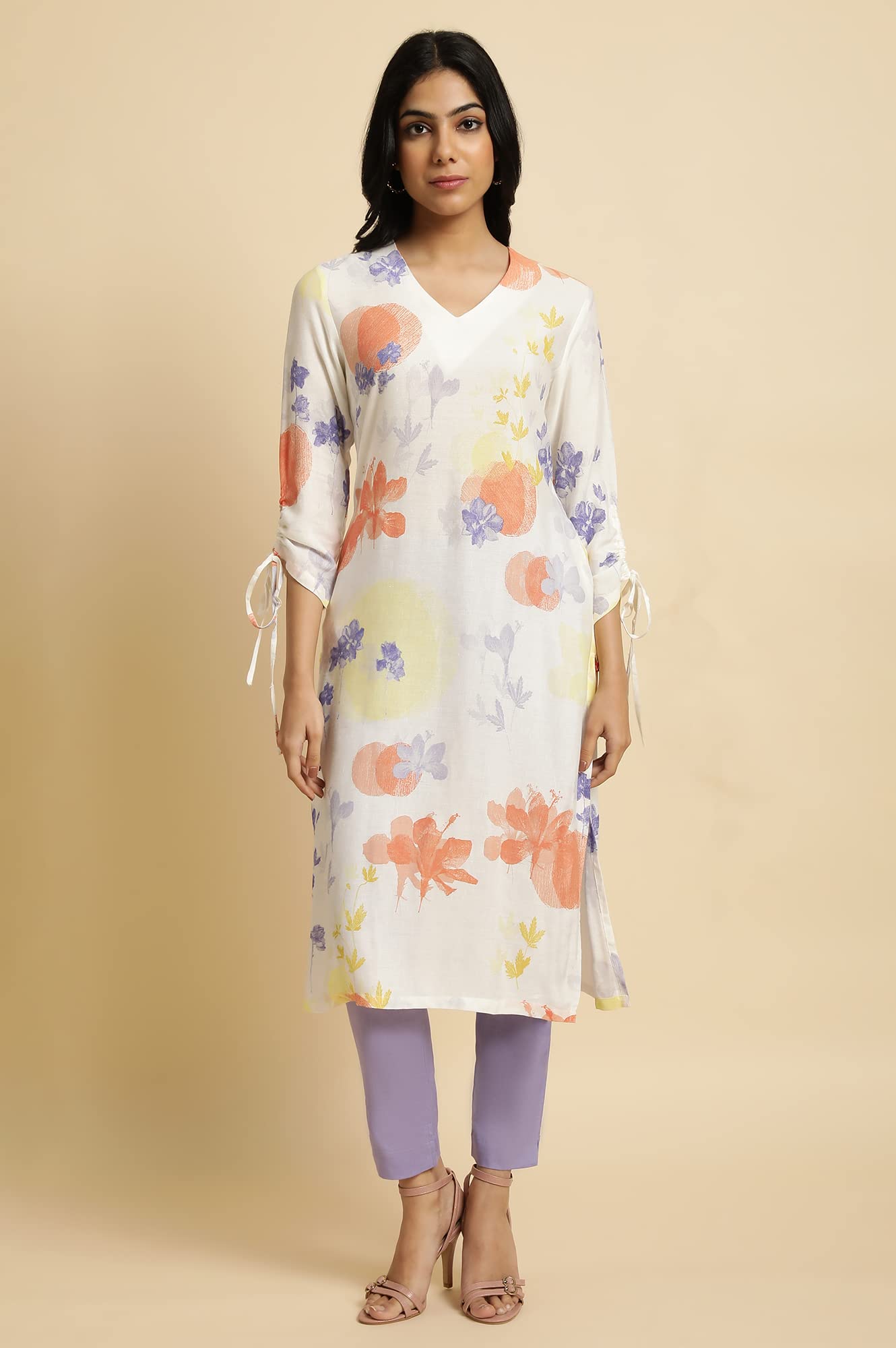 W for Woman Purple Solid Slim Pants_23FEW60151-219363_M_10