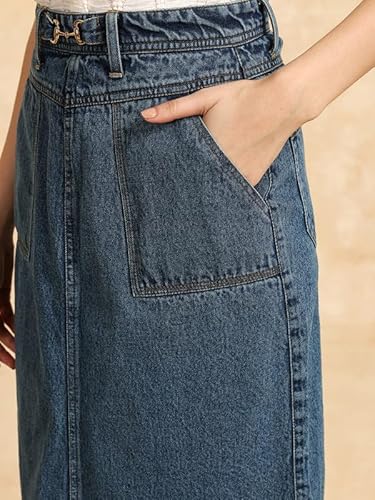 Kazo Hendrix Midi Skirt Blue