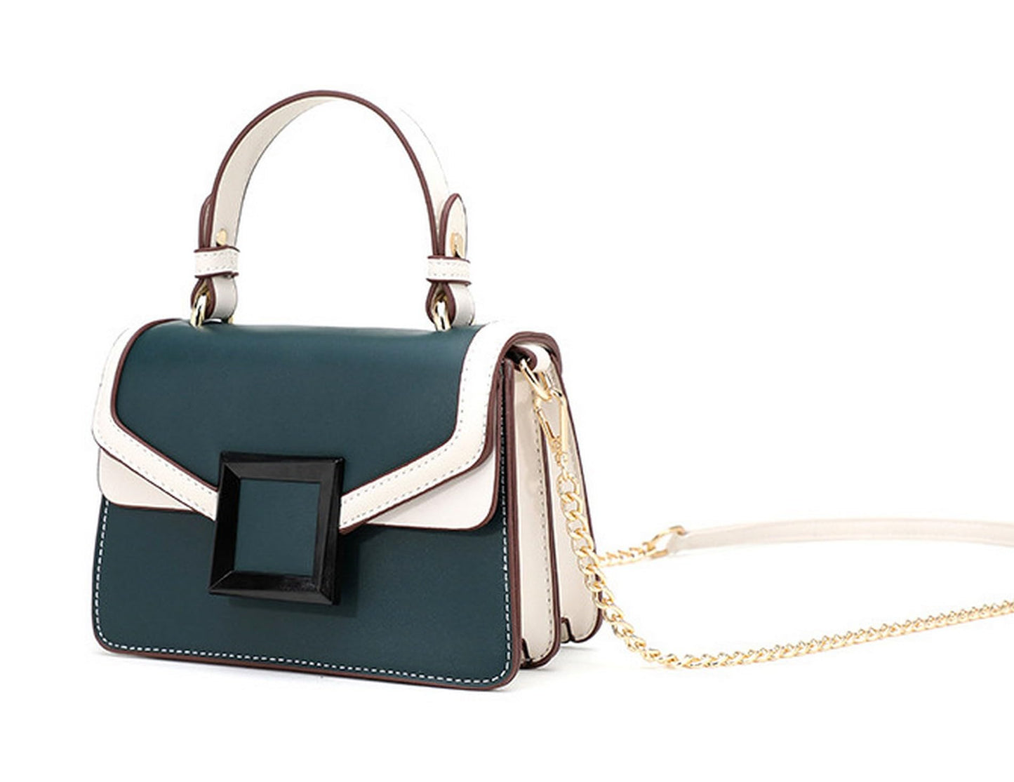 Diva Dale Fashionable Crossbody Sling Bag Satchel for Women | Elegant PU Leather Shoulder Bag with Chain Strap | Small Handbag for Daily and Office Use