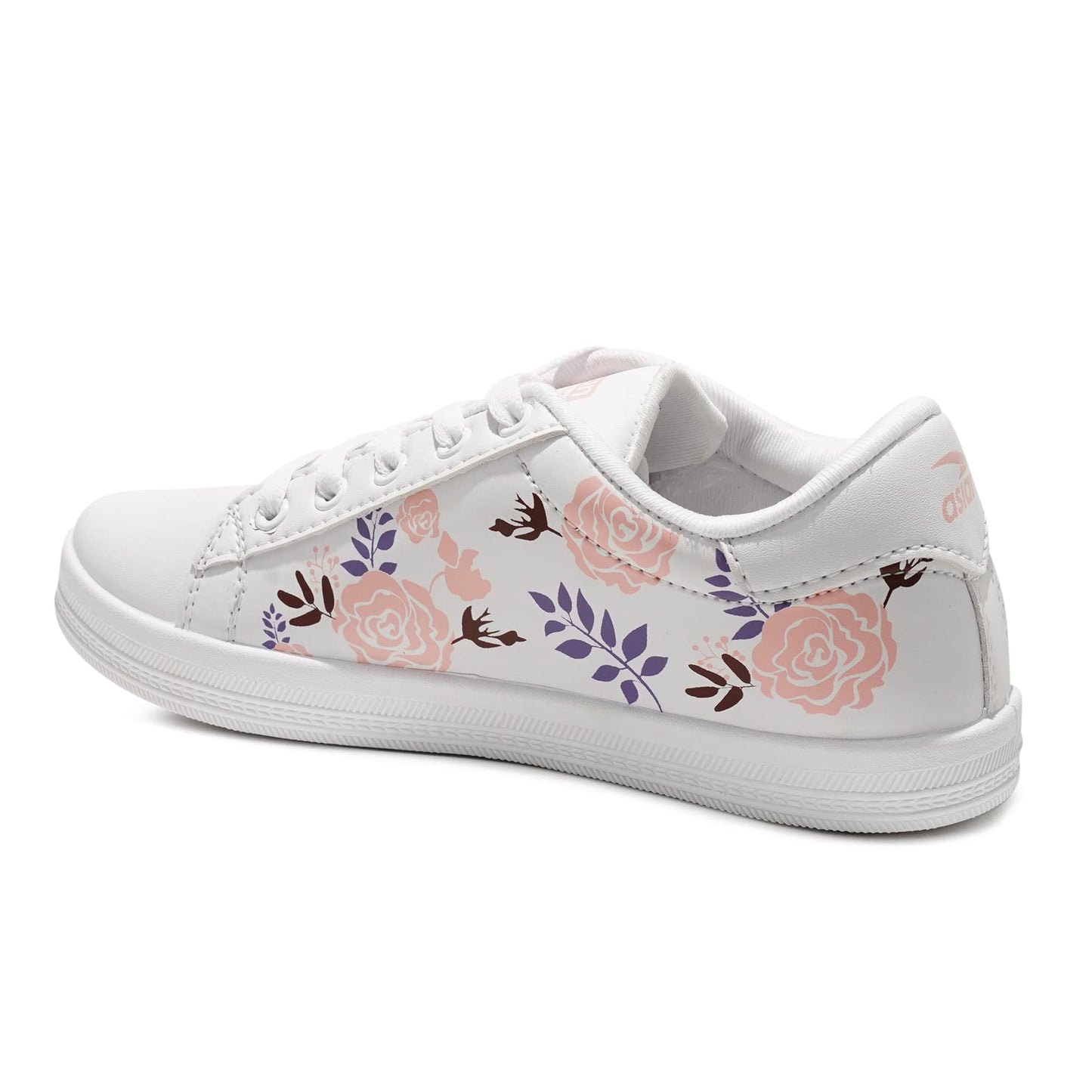 ASIAN Women Jasmine Casual White Sneaker, Stylish Shoes with Lightweight Extra Cushion Canvas lace-Up Shoes for Girl's & Women's…