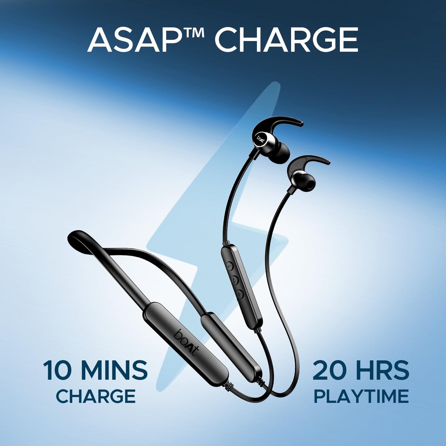 boAt Rockerz 255 Pro+, 60HRS Battery, Fast Charge, IPX7, Dual Pairing, Low Latency, Magnetic Earbuds, Bluetooth Neckband, Wireless with Mic Earphones (Active Black)