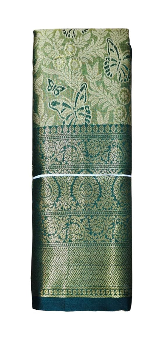 SREE KUMARAN Women's Kanchipuram Silk Pure Pattu Sarees With Blouse (VSK138-2) (VSK188-2)