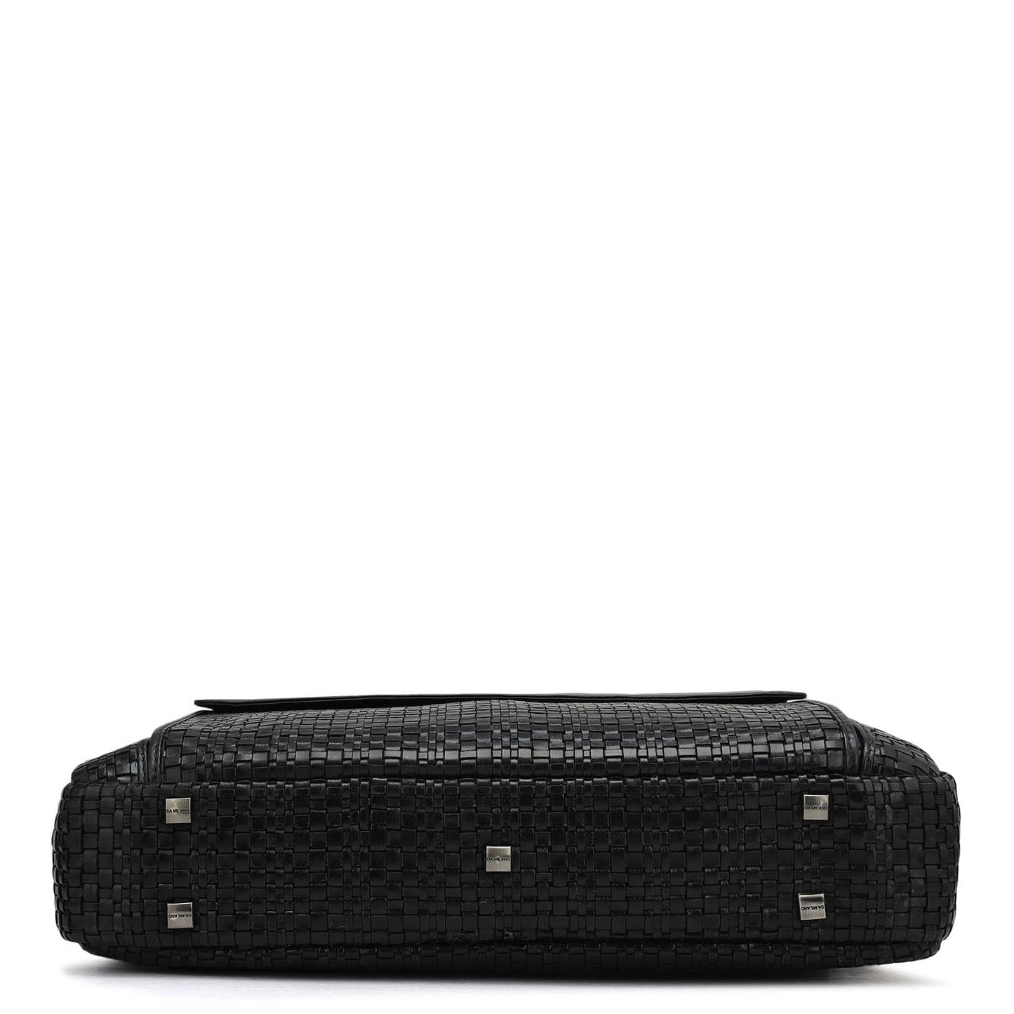 Da Milano Leather Laptop Bag for Men & for Women - Fits Upto 14" Laptop - Black