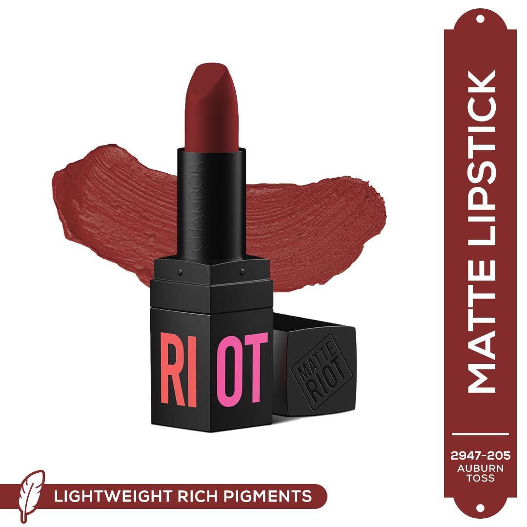 CHAMBOR Matte Riot # 205 -Auburn Toss, Auburn Toss, 4.5 g