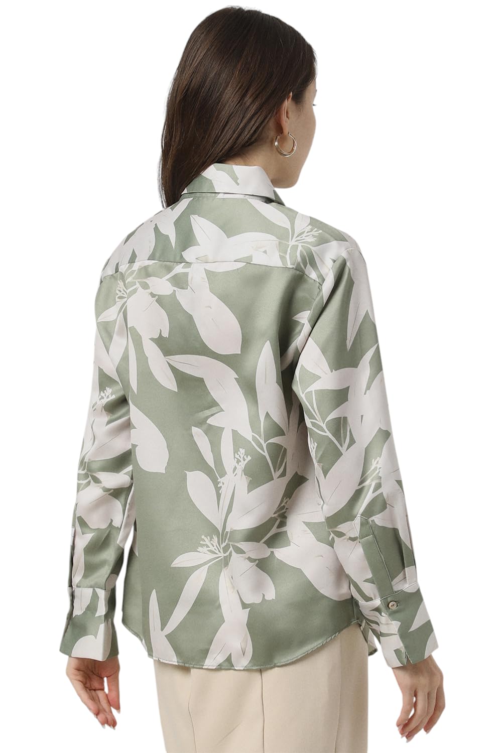 Van Heusen Women's Regular Fit Shirt (VWSFFRGFP85790_Green