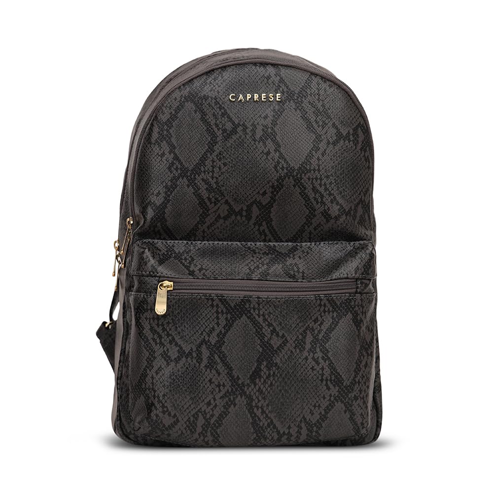 Caprese Cosmos Fashion Backpack for Women (Medium, Grey)
