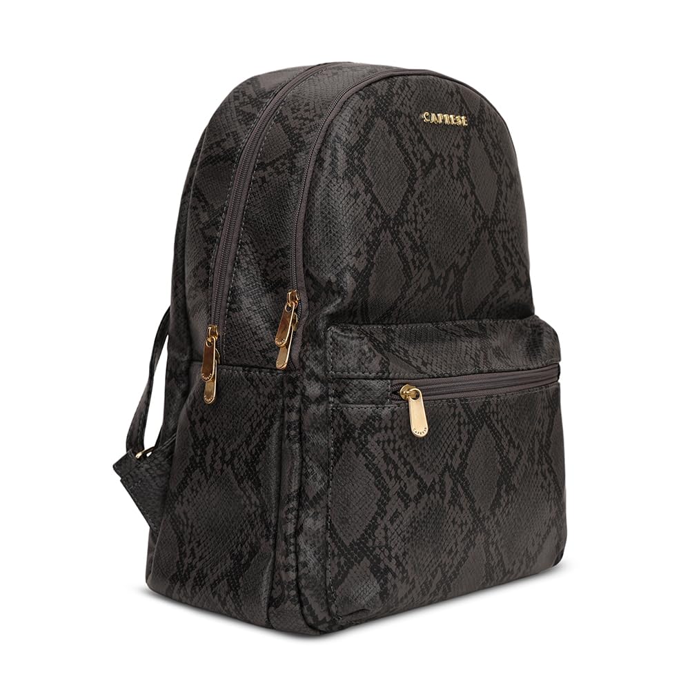 Caprese Cosmos Fashion Backpack for Women (Medium, Grey)