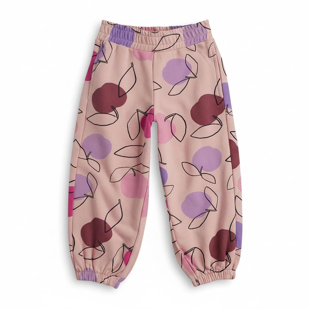 Mothercare Girls Essentials Printed Joggers - Pink