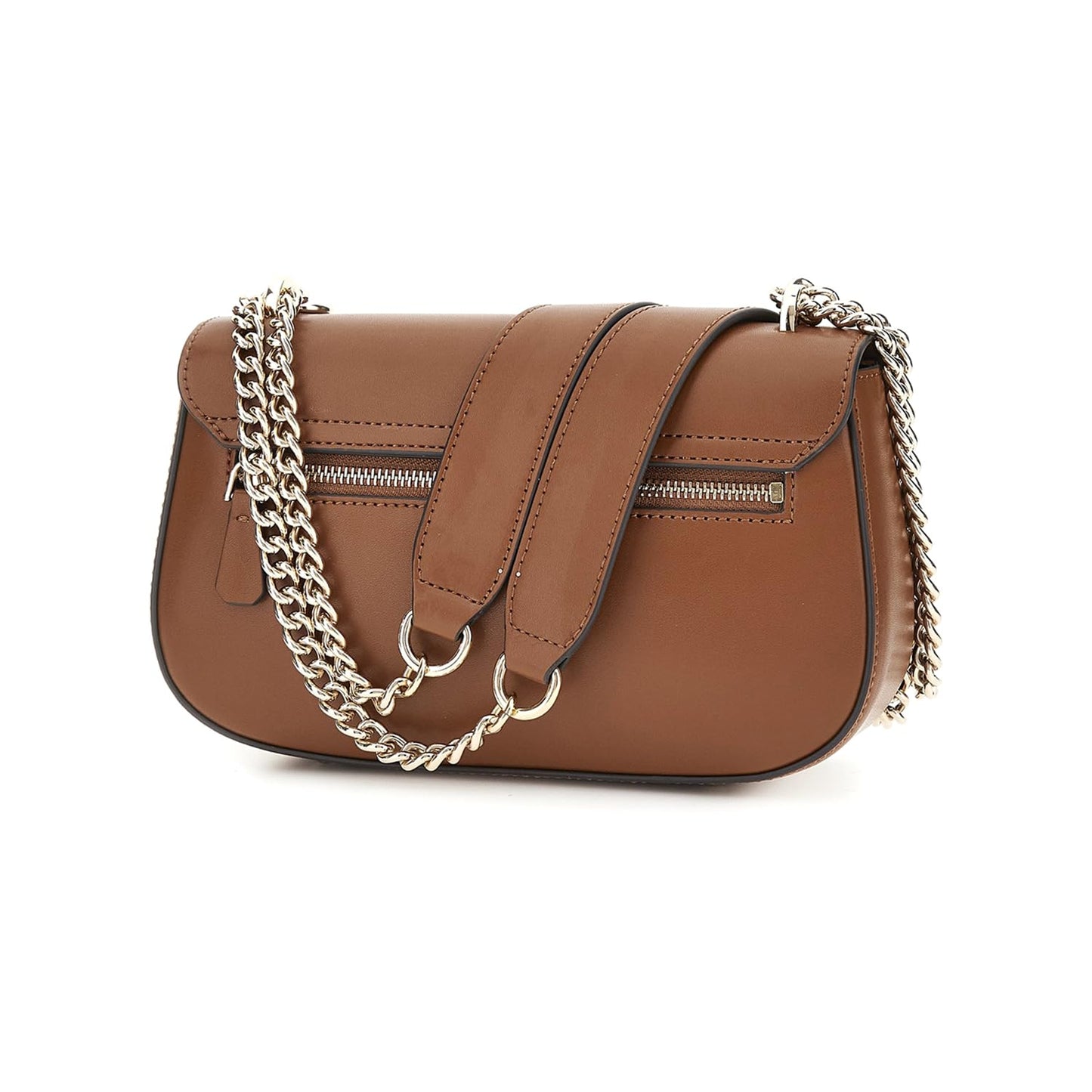 Guess Women's Cognac Solid Crossbody Bag| Ladies Purse Handbags | Gift For Ladies