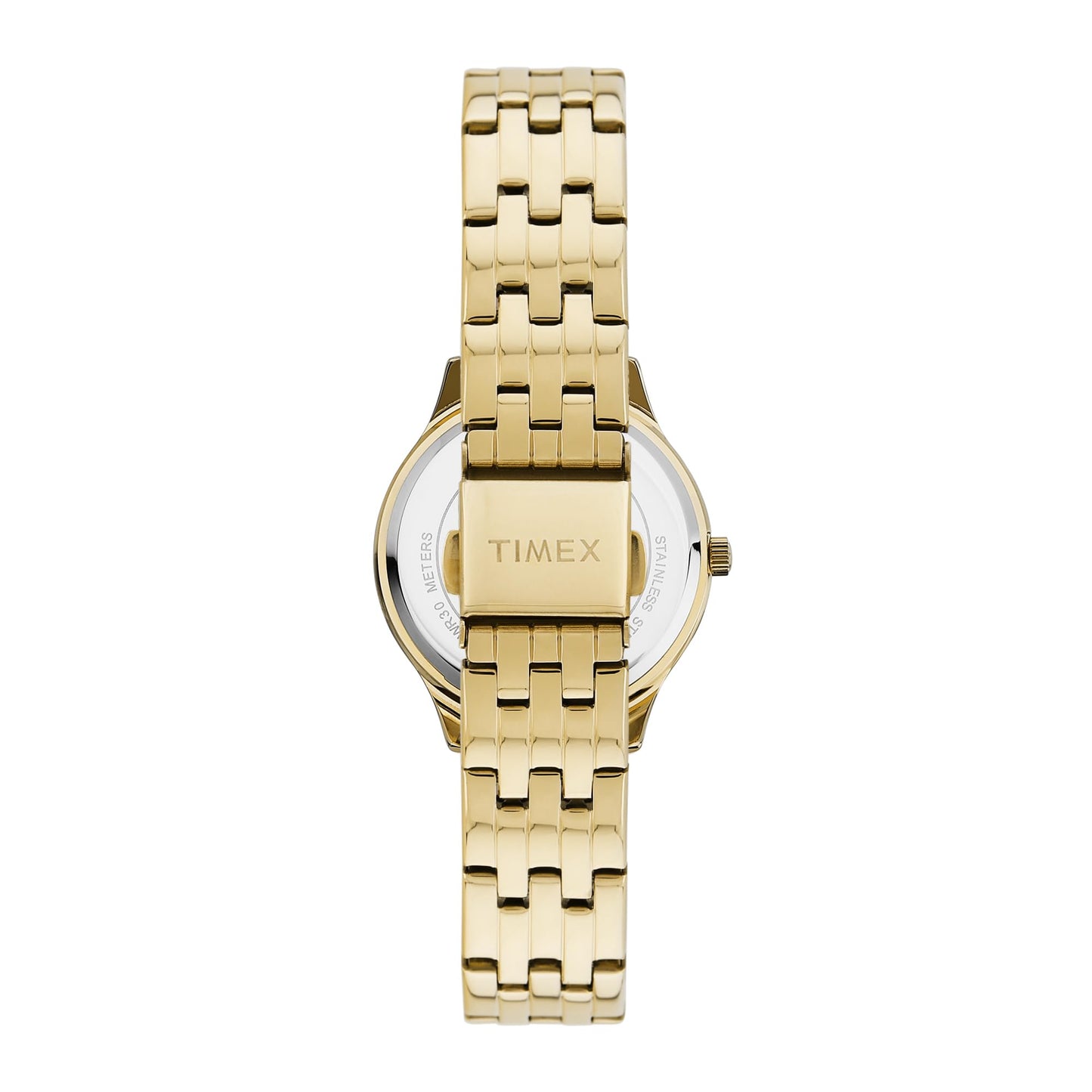 TIMEX Analog Watch for Women with Green Dial & Gold Stainless Steel Bracelet Band - Water Resistant Women's Wrist Watches -TWEL230SMU01