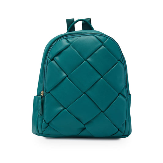 Caprese Merlin Casual Backpack, Medium | Fashion Backpack for Women with Adjustable Shoulder Strap & Secure Zip Closure | Spacious, Versatile for Everyday Outings and Travel (Green)