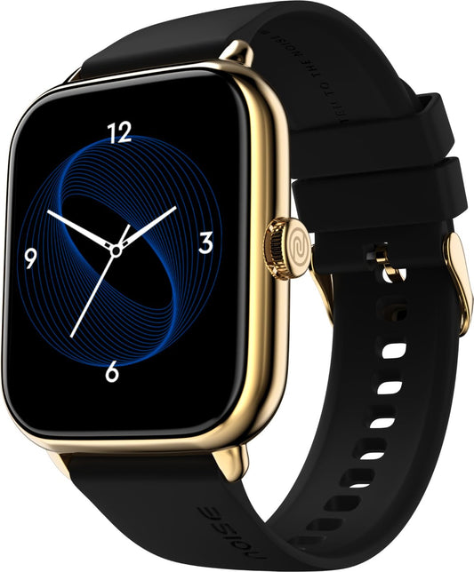 Noise Icon 3 1.91" Display, Bluetooth Calling, Metallic Finish Smart Watch, Voice Assistant, 7 Days Battery, 100 Sports Modes, Smartwatch for Men and Women (Midnight Gold)