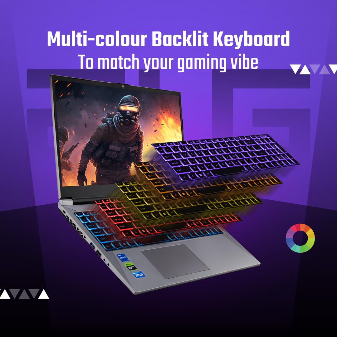 Acer SmartChoice ALG, 13th Gen Intel Core i5-13420H, NVIDIA GeForce RTX 3050-6GB DDR6, 16GB RAM, 512GB SSD, FHD 15.6"/39.62 cm, 144Hz, Windows 11 Home, Steel Gray, 1.99 KG, AL15G-53,Gaming Laptop