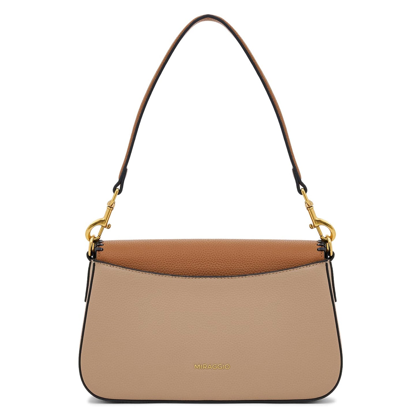 Miraggio Sarah Shoulder Bag For Women | Stylish Shoulder Bag For Party | Structured Shoulder Handbag | Gift For Women (Brown)