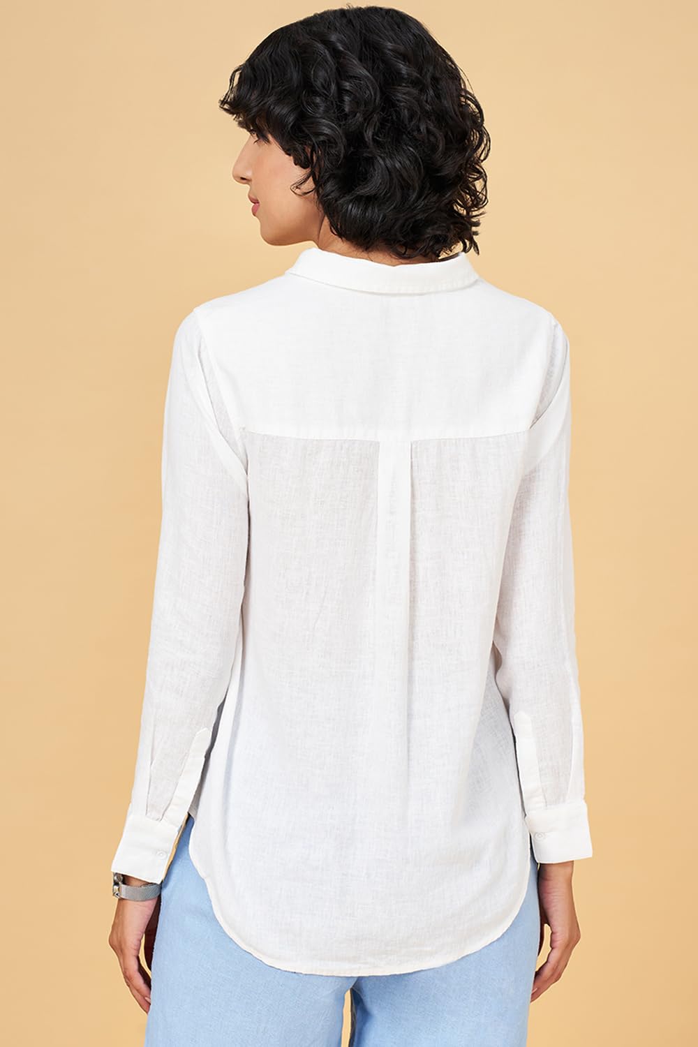 Women's Annabelle Off-White Shirt Regular Fit,Cloud Dancer, 2XL