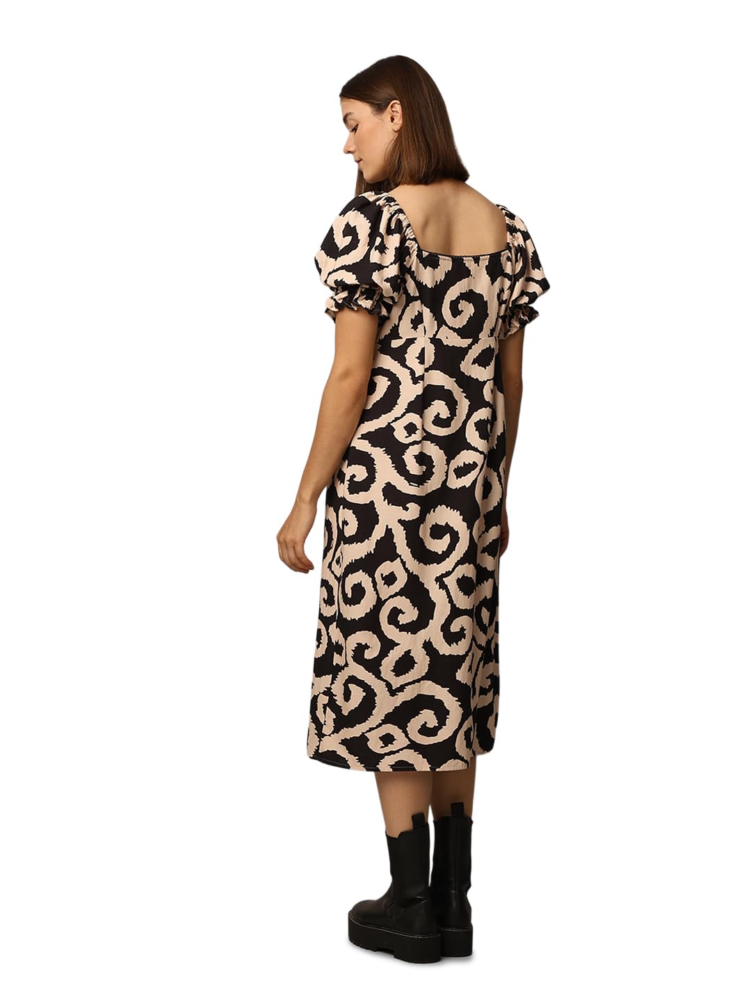 ONLY Women Regular Fit Beige Dress