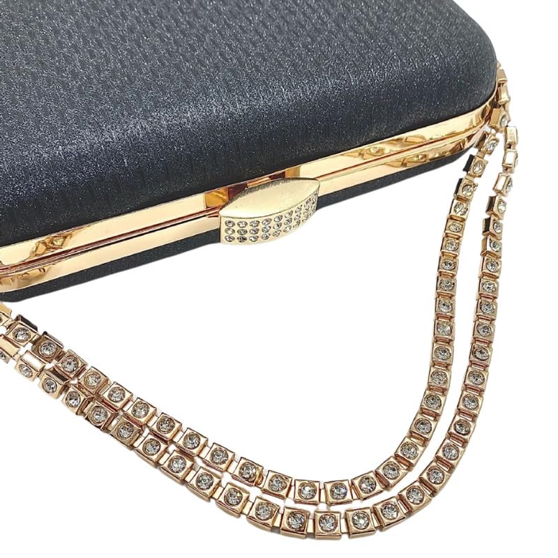 Mastyle® Shimmer Clutch Handbag For Women With Glitter Surface And Designer