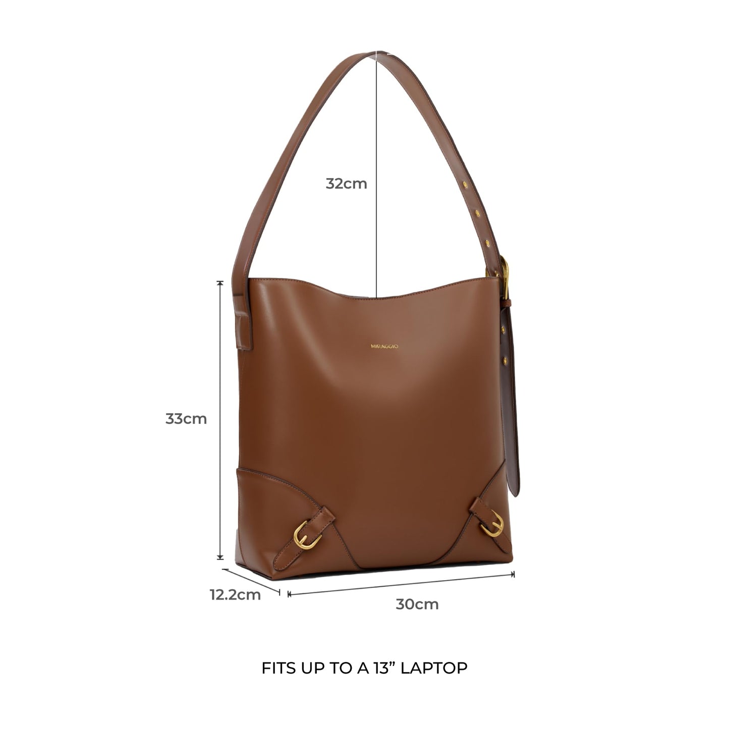 Miraggio Gabriella Tote Bag For Women With Adjustable Strap | Fits Upto 13 Inches Laptop | Shoulder Bag For Women