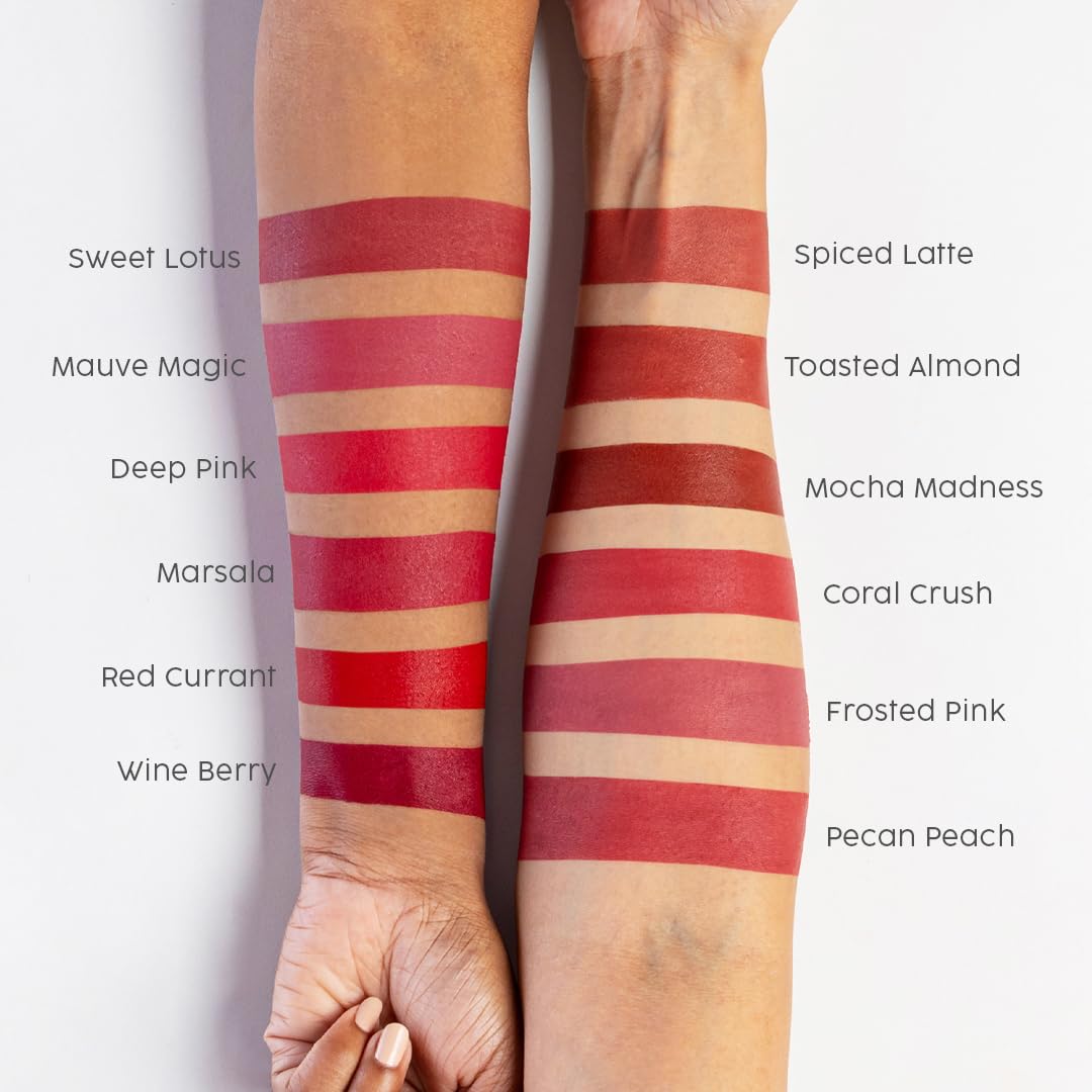 House of Makeup Nude Lipstick for Women | Matte Finish | Peach, Brown, Spiced Latte | 3.5 gms