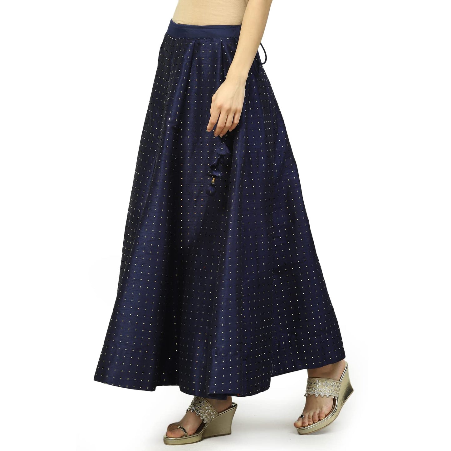 BIBA Women Solid Relaxed Mix and Match(SKIRTS/T18403_Navy_L)