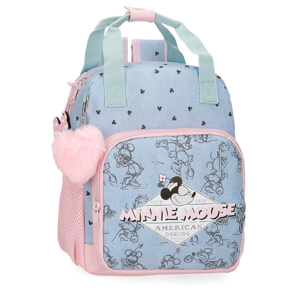 Joumma Disney Minnie American Darling Backpack Blue 23X28X10 cms Polyester 9.6L, Blue, Backpack, Blue, backpack, Blue, Backpack