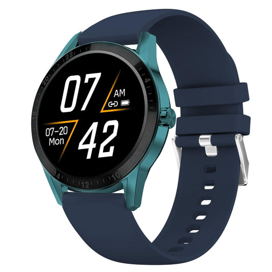 Fire-Boltt Talk Bluetooth Calling Smartwatch, 1.39" TFT Display with Dual Button, Hands On Voice Assistance, 120 Sports Modes, in Built Mic & Speaker (Talk, Blue)
