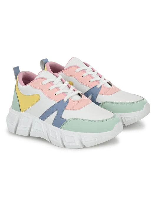 STANPHORD Women's Bloom White Sneakers_6 UK (TPRM 13001)