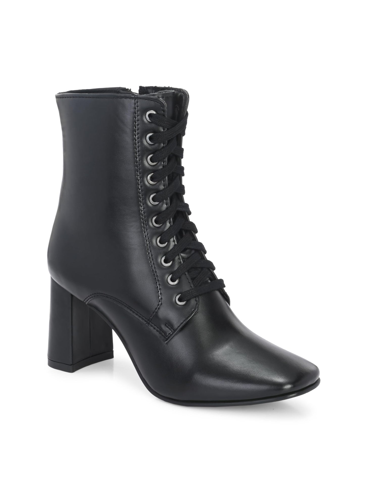 Delize Black women High Heel derby Boots 66732-39
