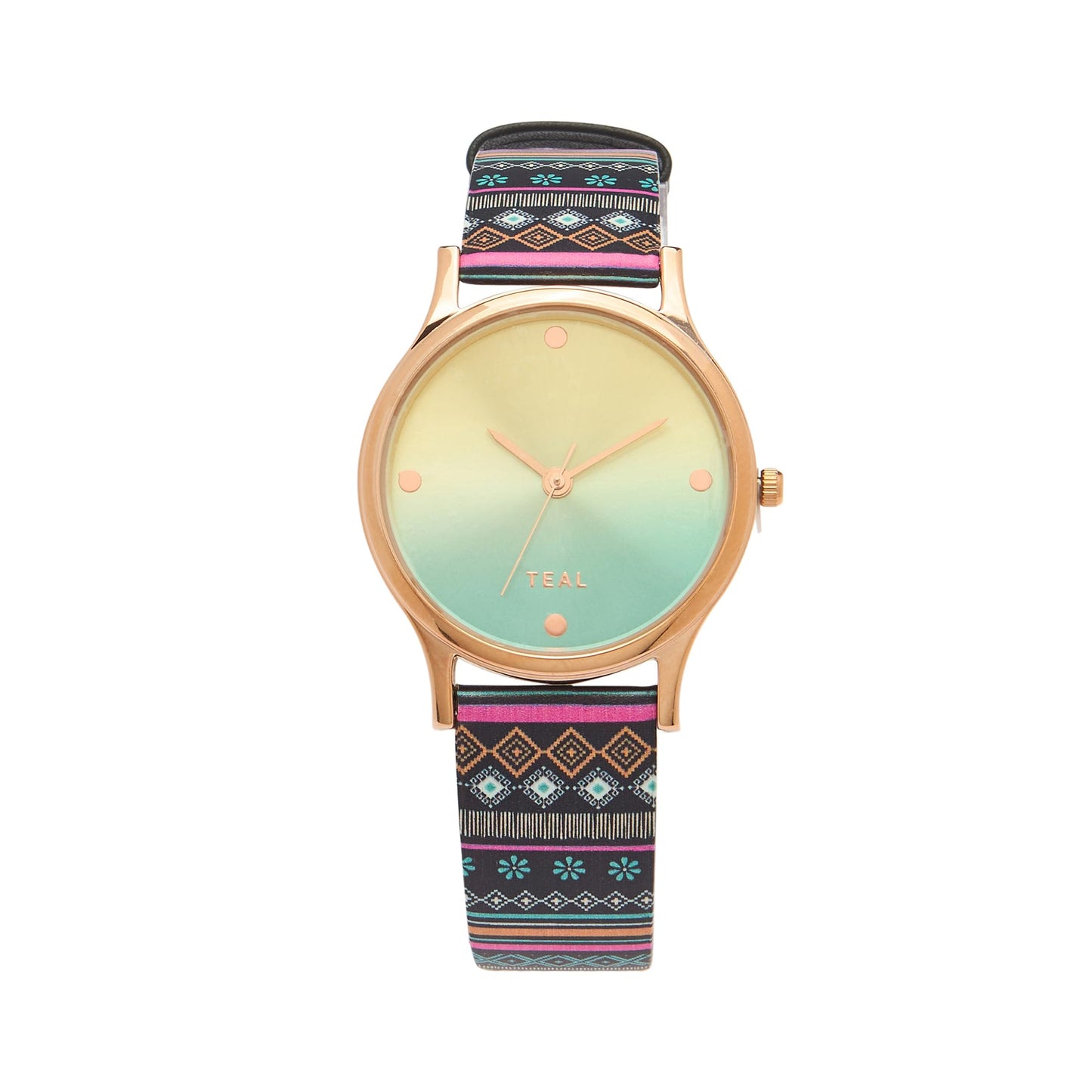 TEAL BY CHUMBAK Round Dial Analog Hand Watch for Women, Gifts for Women/Girls/Ladies, Stylish Fashion Watch for Casual/Work