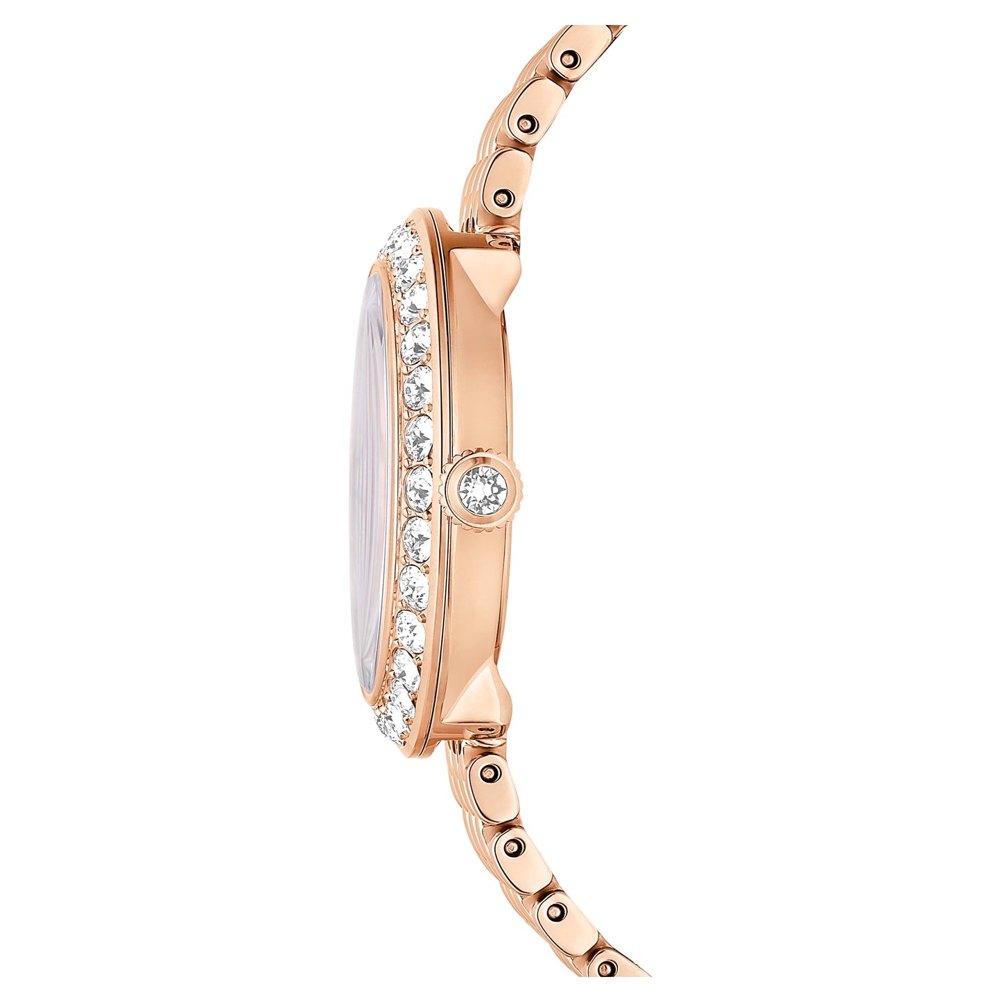 Swarovski Metal Analog Rose Gold Tone Dial Women's Watch-5672981, Band Color-Rose Gold