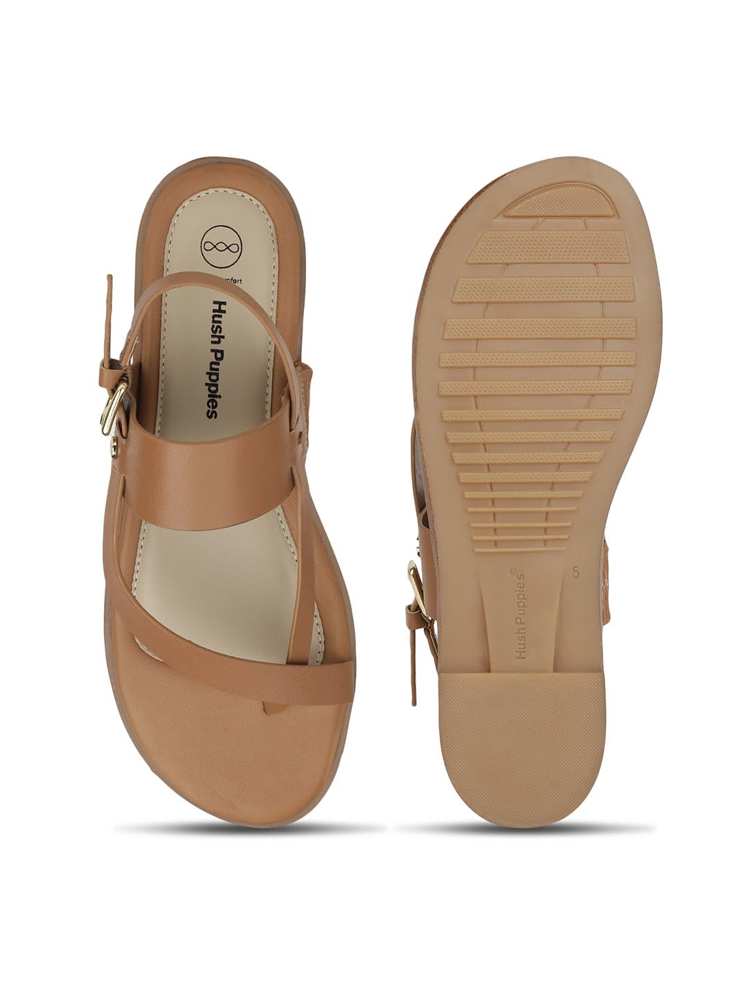 Hush Puppies Womens IRIS SANDAL 5644916_Brown_UK8