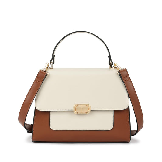 Fastrack ModLock Satchel | Women’s Faux-Leather Satchel | Dual Carry Options, Spacious Main Compartment & Quilted Front Pocket