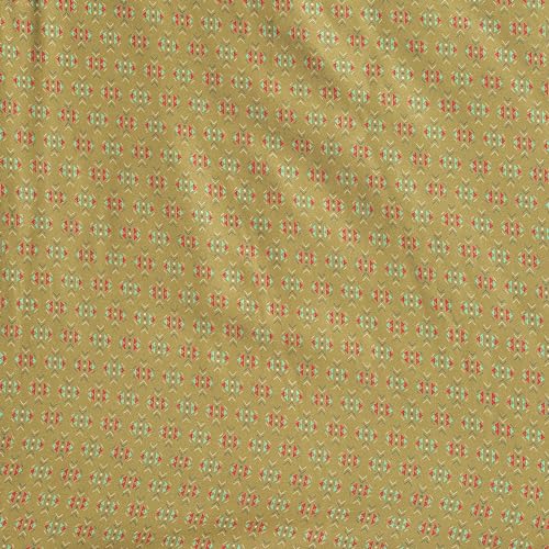 BIBA Women Cotton Blend Printed Straight Saree (Skdassorted9114_Green_38)