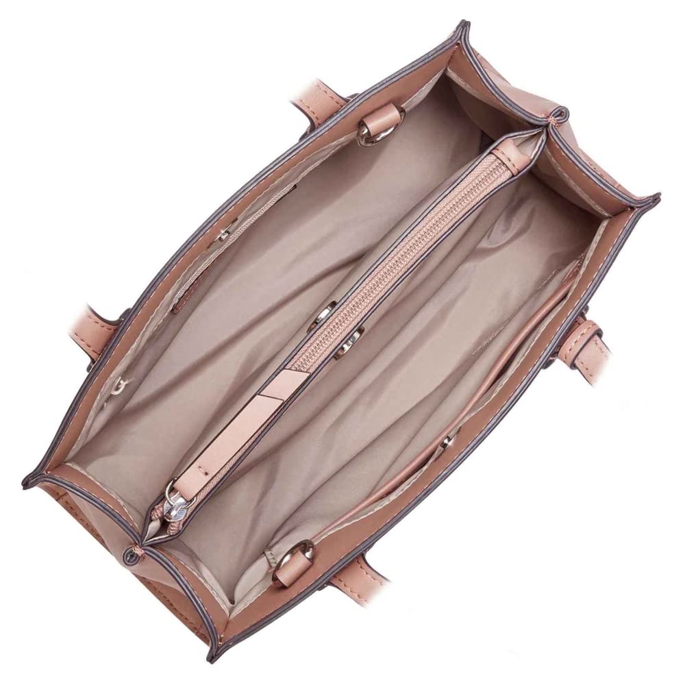 NINE WEST Therese Satchel Rose Dust Logo One Size