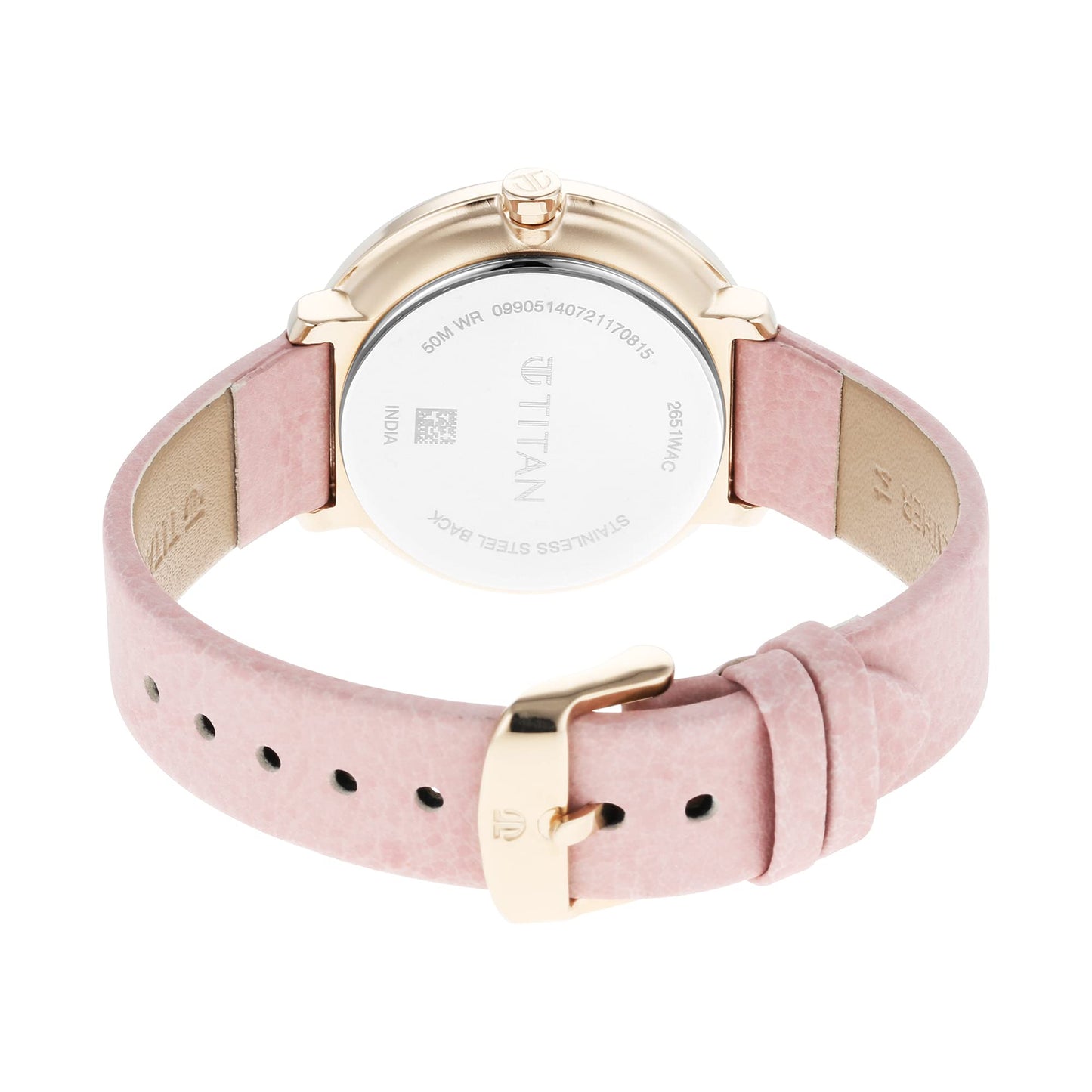 Titan Pastel Dreams Brown Dial Analog Leather Strap Watch for Women-NS2651WL06
