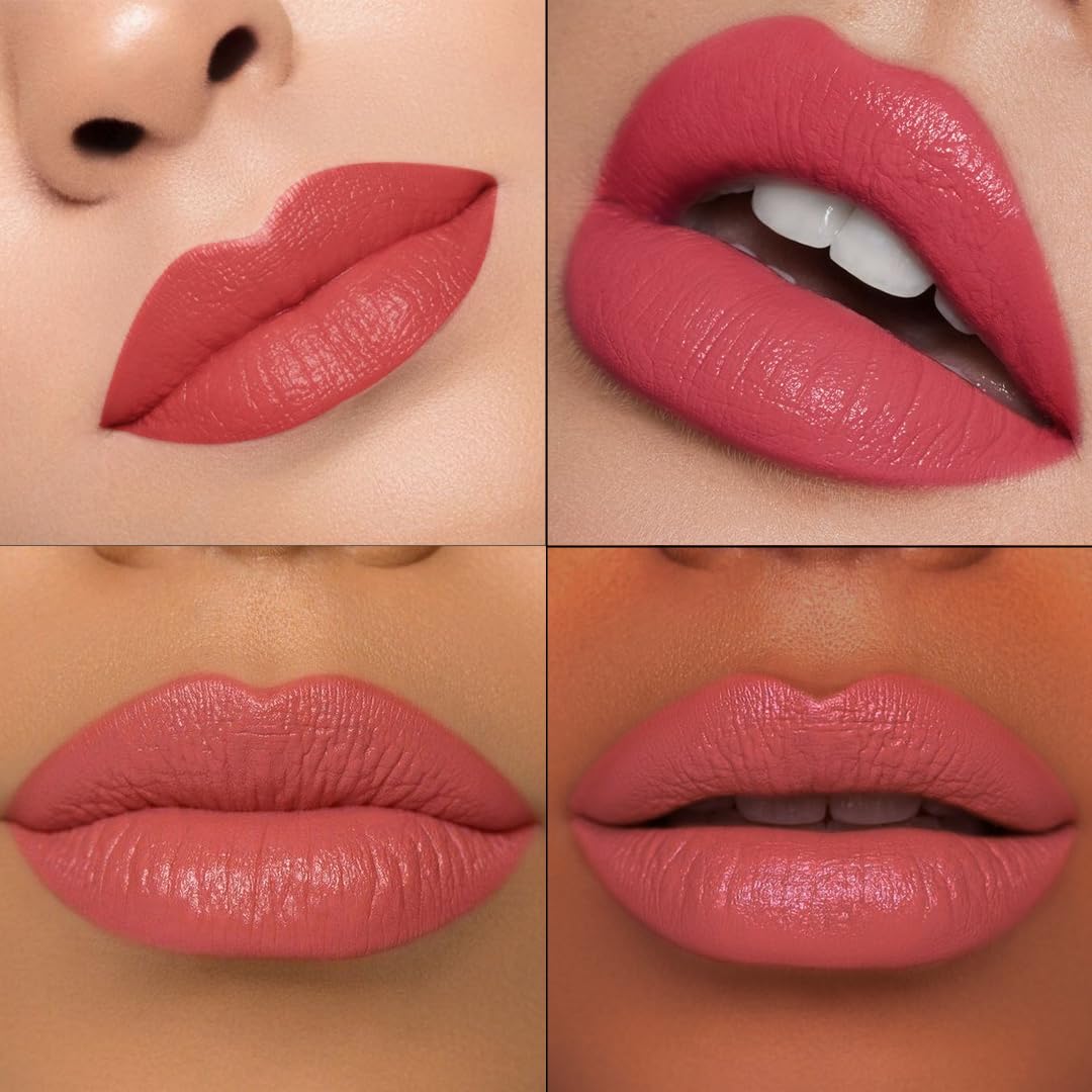 Charmacy Milano Flattering Nude Lipstick (Bedtime Flirt 02) - 3.6 g, Moisturizing Lips, Highly Pigmented, Light Weight, Smooth Application, Non-Toxic, Vegan, Cruelty Free