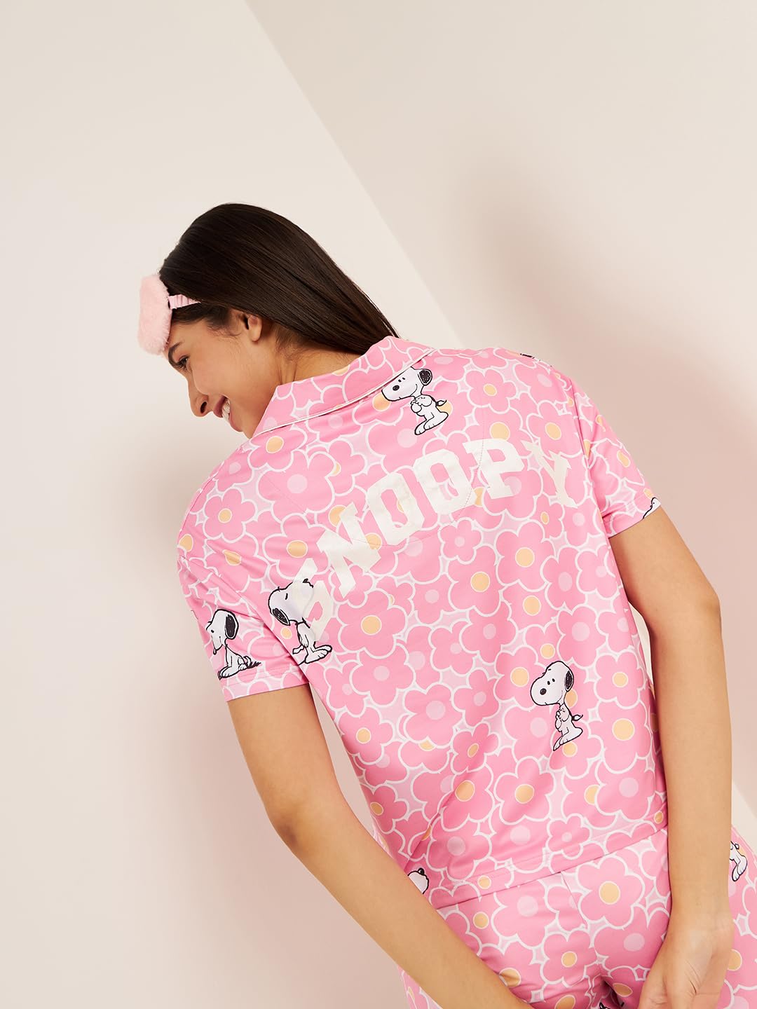 Sweet Dreams Women Snoopy Blooms Shorts Set