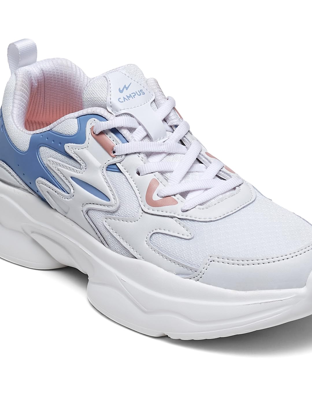 Campus Women's Twirl Sneakers WHT/L.Sky - 7UK/India