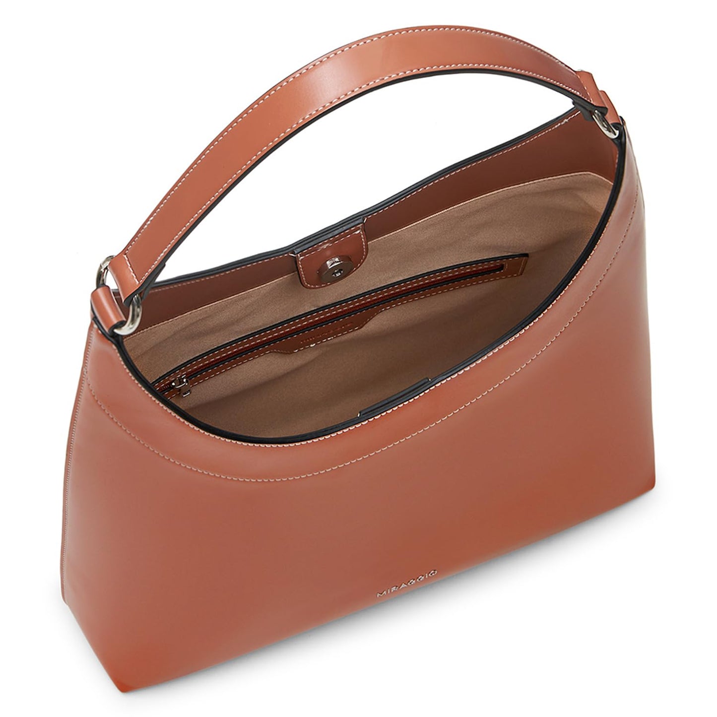 Miraggio Selene Hobo Bag | Shoulder Bag For Women (Orange)