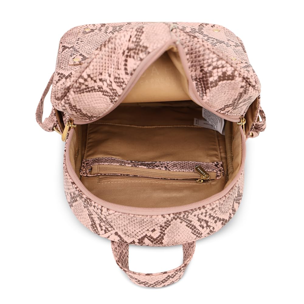 Caprese Canes Fashion Backpack for Women (Small, Blush)