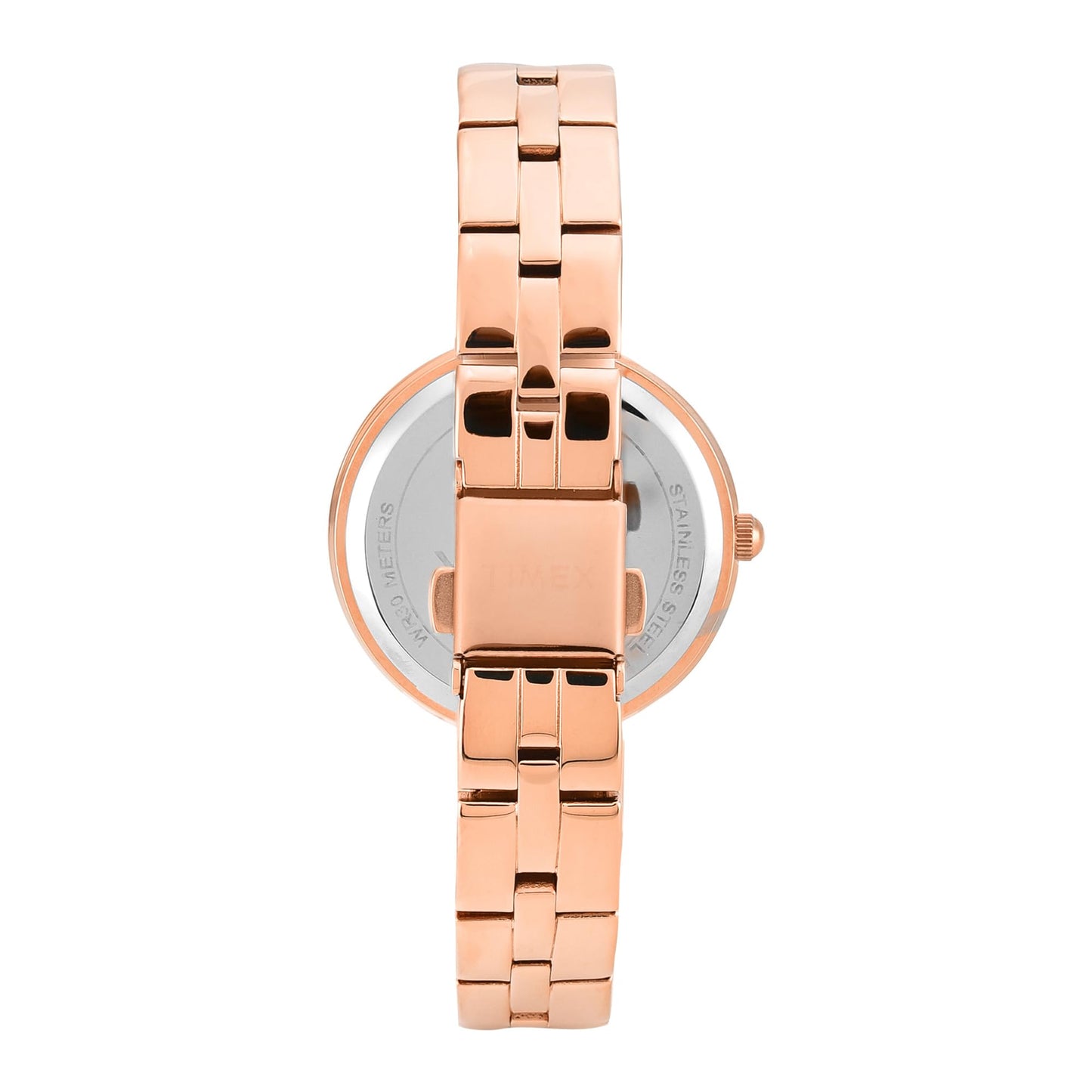 TIMEX Rose Gold Round Dial Analog Women's Watch - TWEL22502