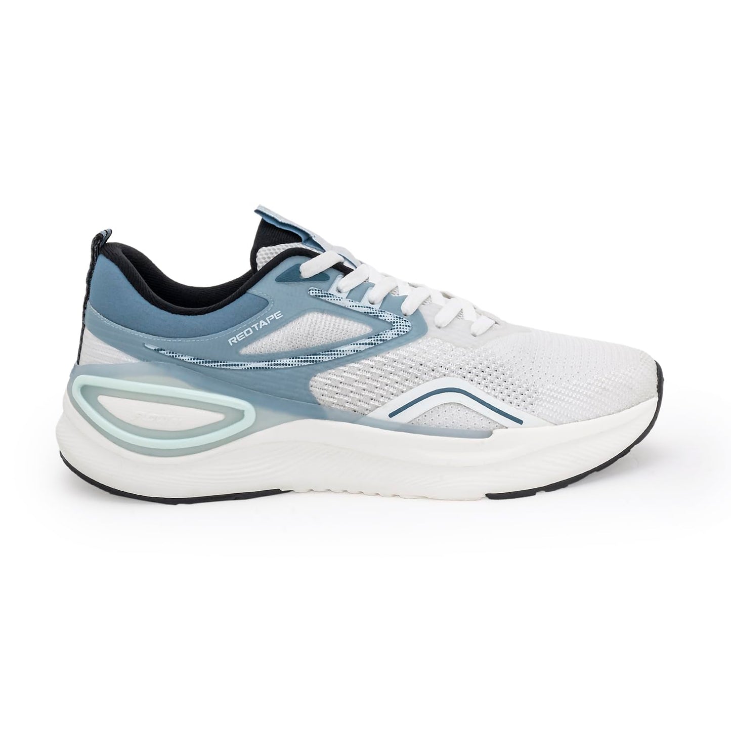 Red Tape Atheleisure Sports Shoes for Men | Soft Cushioned Insole, Slip-Resistance, Dynamic Feet Support, Superior Ground Grip & Impact Resistant Comfort White/Blue