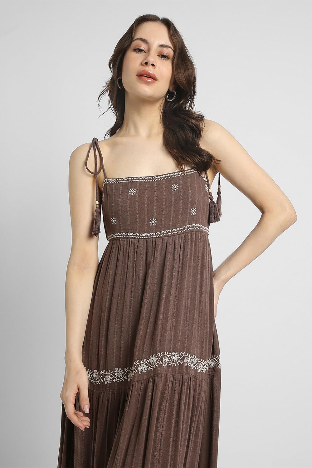 American Eagle Women's Cotton Blend Modern Maxi Dress