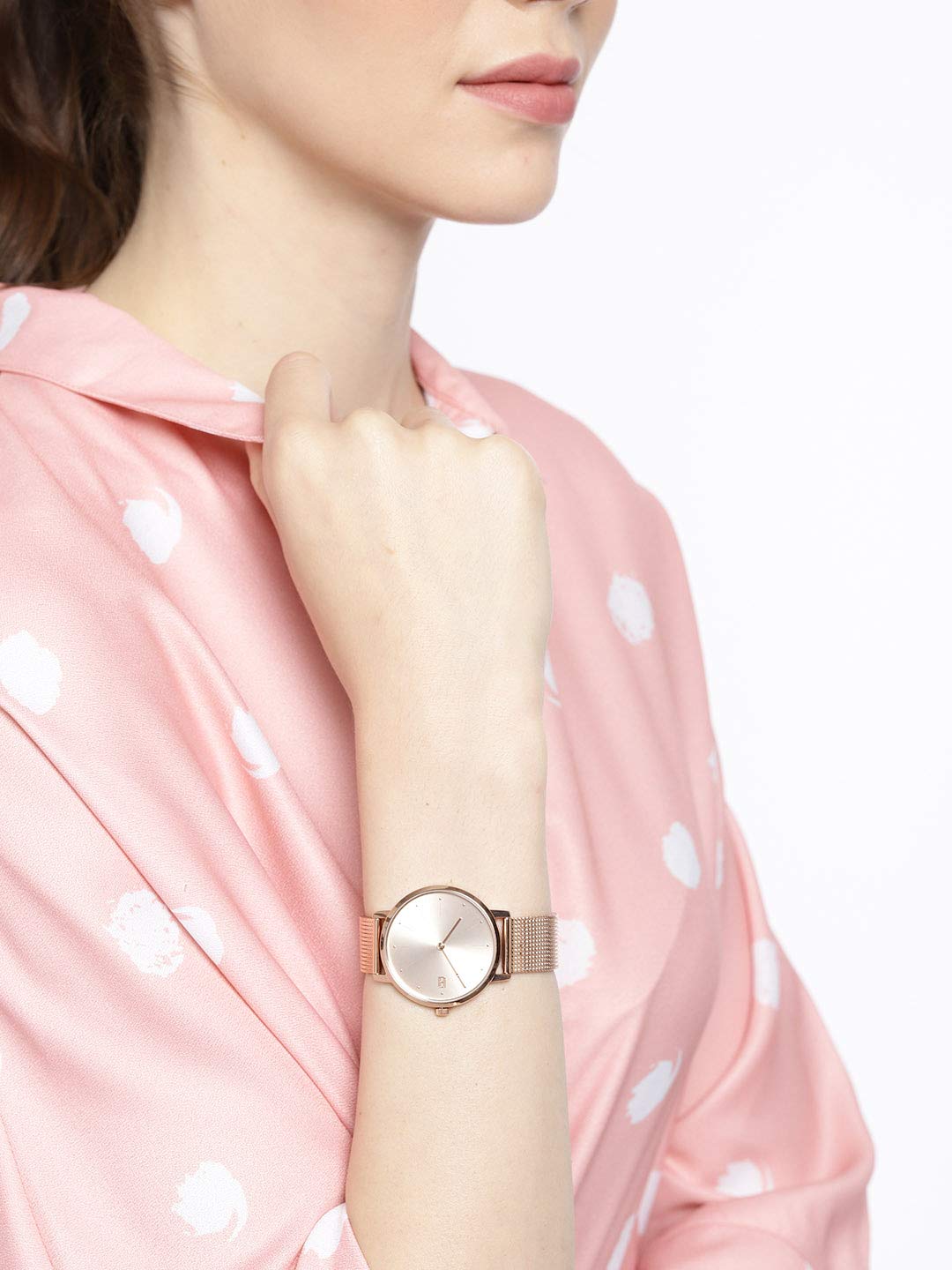 Tommy Hilfiger Analog Rose Gold Dial Stainless Steel Strap Watch for Women