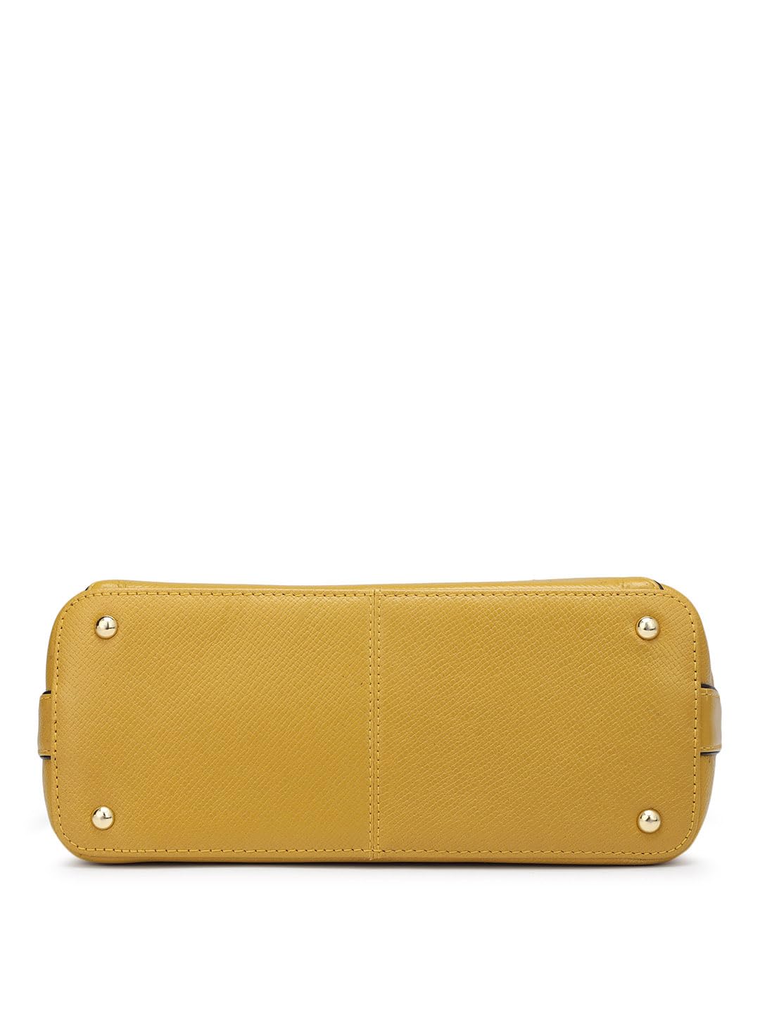 Da Milano Women's Leather Sling Bag - Yellow