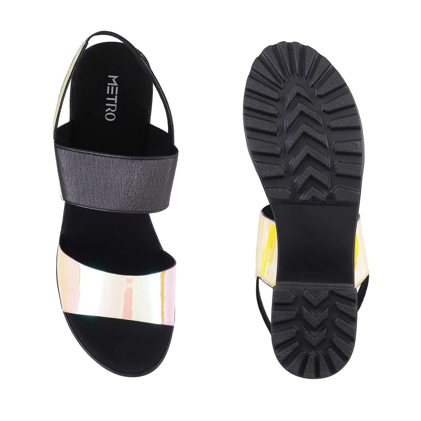 Metro Women Orange Sandals - SaumyasStore