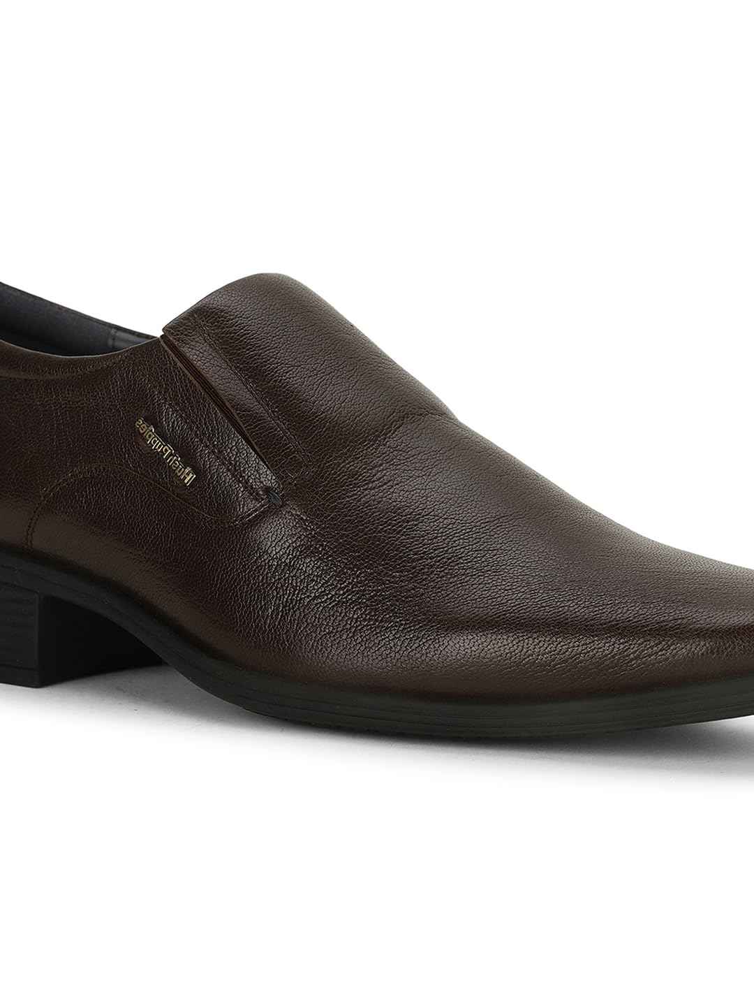 Hush Puppies Men's HPO2 Flex Slip E 23 Slipon Formal Shoes (8544013_Dark Brown_8 UK)