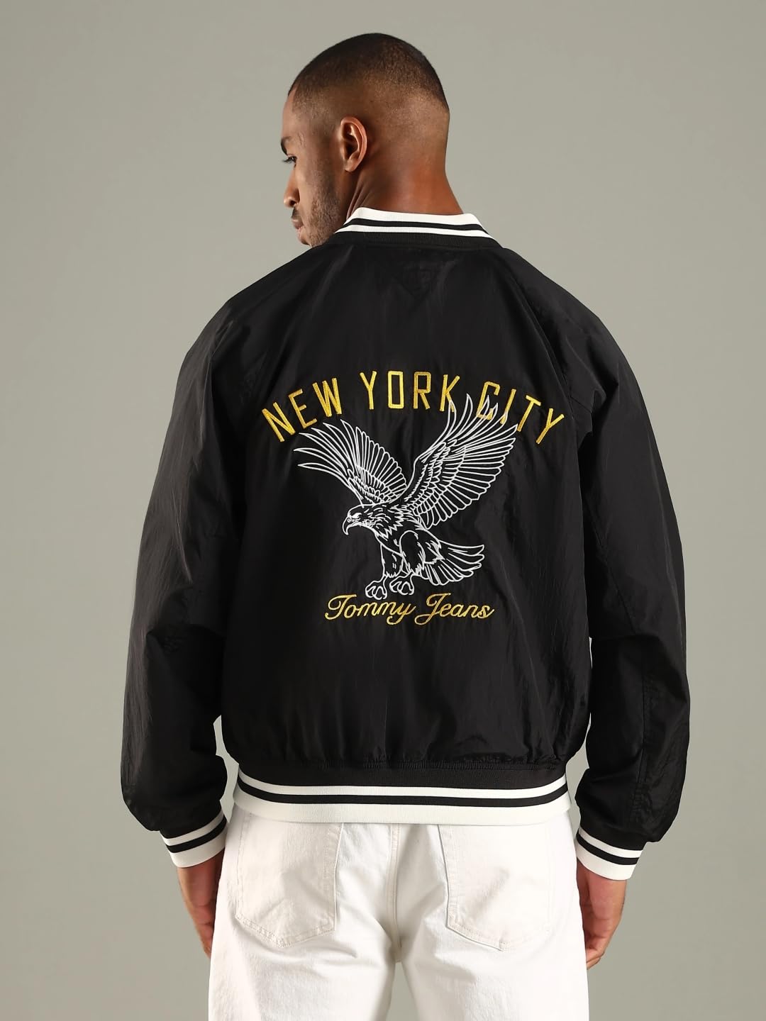 Graphic Regular Fit Nylon Jacket